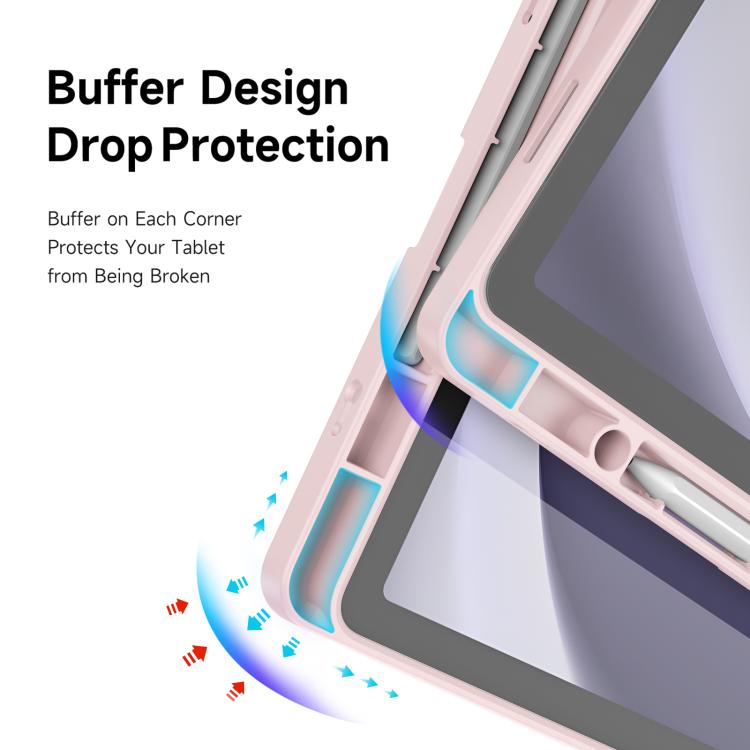 For Samsung Galaxy Tab A11+ / A9+ DUX DUCIS Magi Series Smart Leather Tablet Case