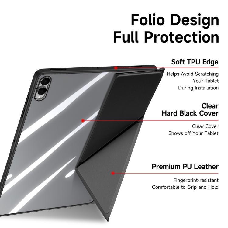 For Samsung Galaxy Tab S11 Ultra DUX DUCIS Magi Series Smart Leather Tablet Case