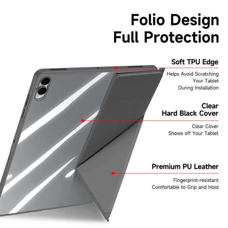 For Samsung Galaxy Tab S11 Ultra DUX DUCIS Magi Series Smart Leather Tablet Case