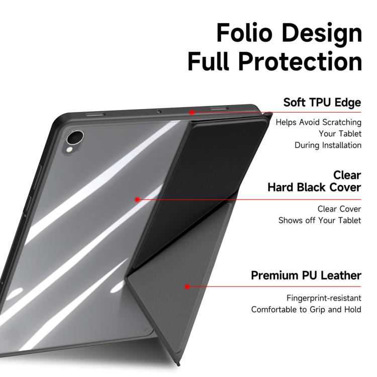 For Samsung Galaxy Tab S11 DUX DUCIS Magi Series Smart Leather Tablet Case