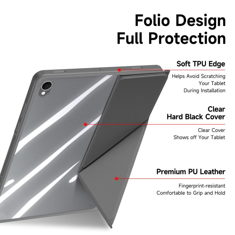For Samsung Galaxy Tab S11 DUX DUCIS Magi Series Smart Leather Tablet Case