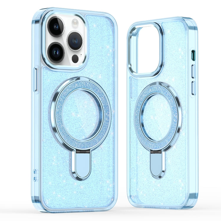 For iPhone 12 Pro Max Glitter Ring Holder MagSafe Phone Case