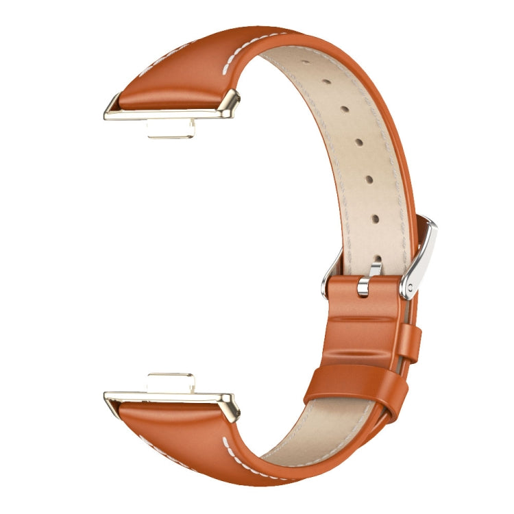For Huawei Watch Fit3 MIJOBS Slim Genuine Leather Watch Band