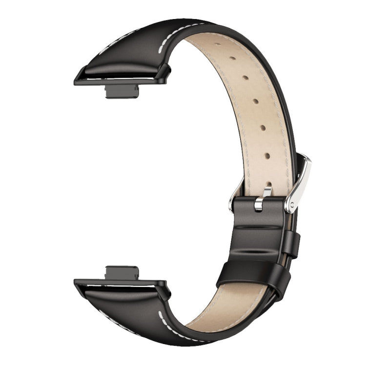 For Huawei Watch Fit3 MIJOBS Slim Genuine Leather Watch Band