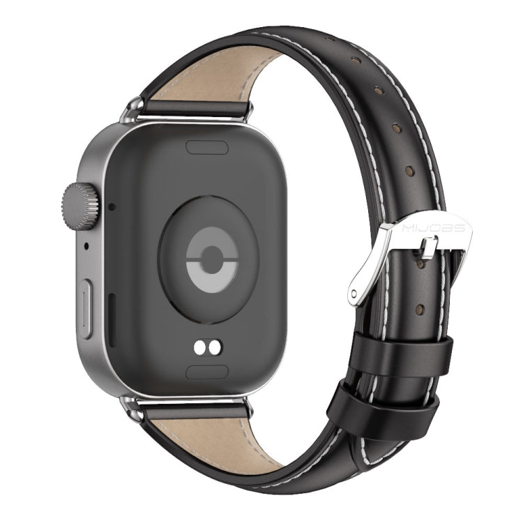 For Huawei Watch Fit3 MIJOBS Slim Genuine Leather Watch Band
