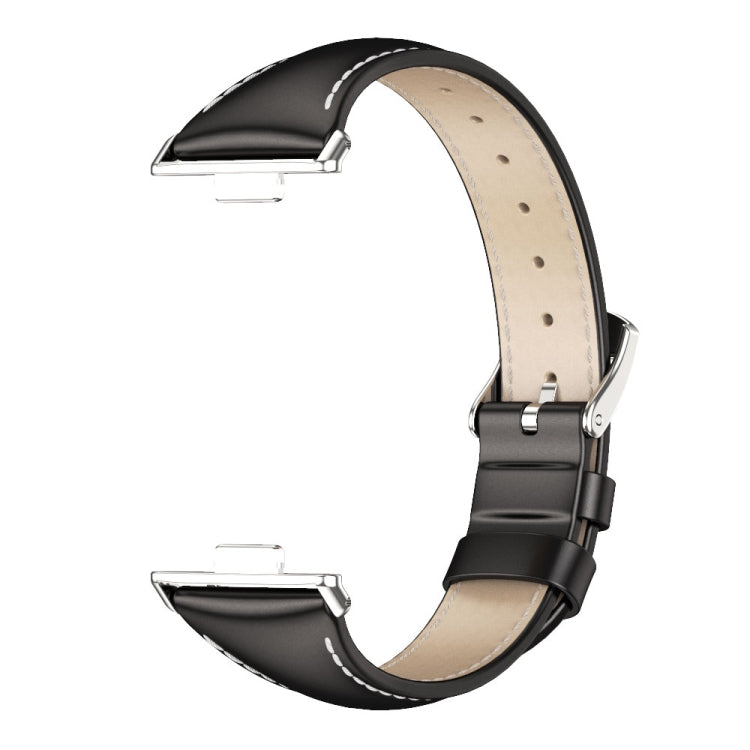 For Huawei Watch Fit3 MIJOBS Slim Genuine Leather Watch Band