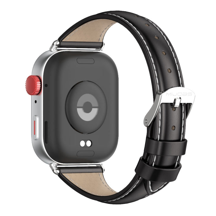 For Huawei Watch Fit3 MIJOBS Slim Genuine Leather Watch Band