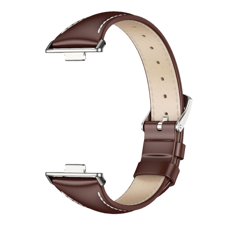 For Huawei Watch Fit3 MIJOBS Slim Genuine Leather Watch Band