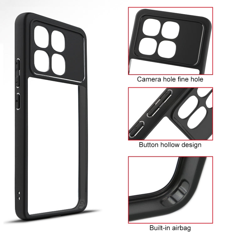 For Redmi K70 Ultra Frosted TPU + Transparent PC Phone Case