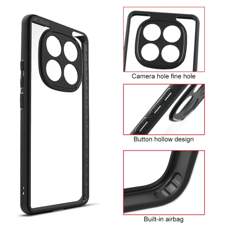 For Redmi Note 14 Pro 5G Frosted TPU + Transparent PC Phone Case