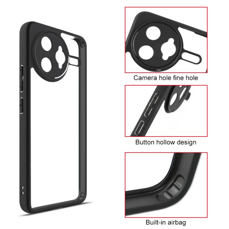 For Redmi K80 Pro Frosted TPU + Transparent PC Phone Case