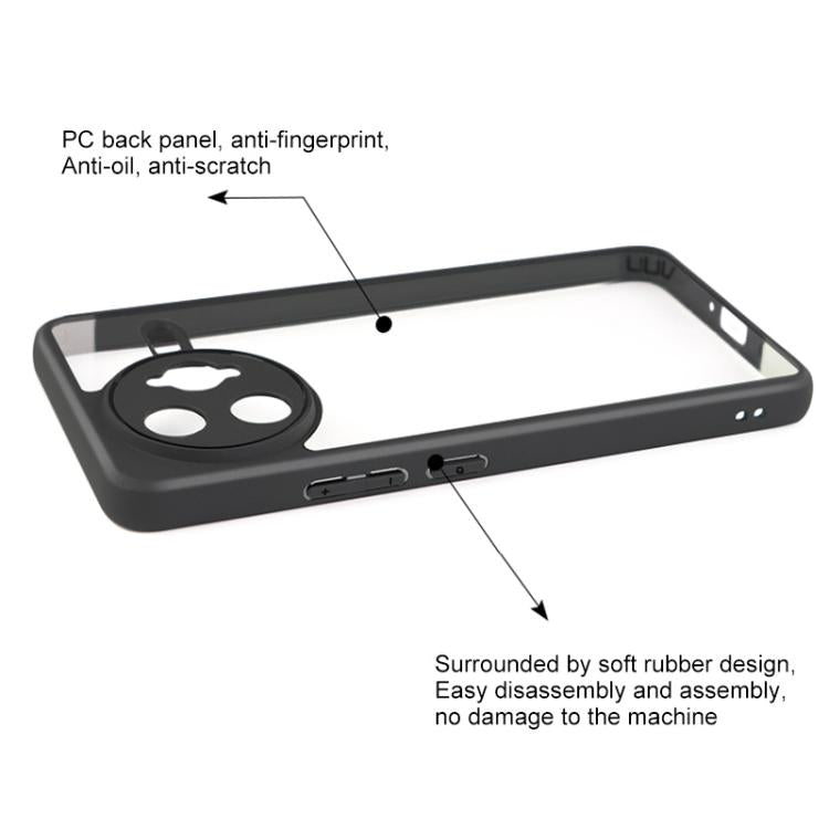 For Redmi K80 Pro Frosted TPU + Transparent PC Phone Case