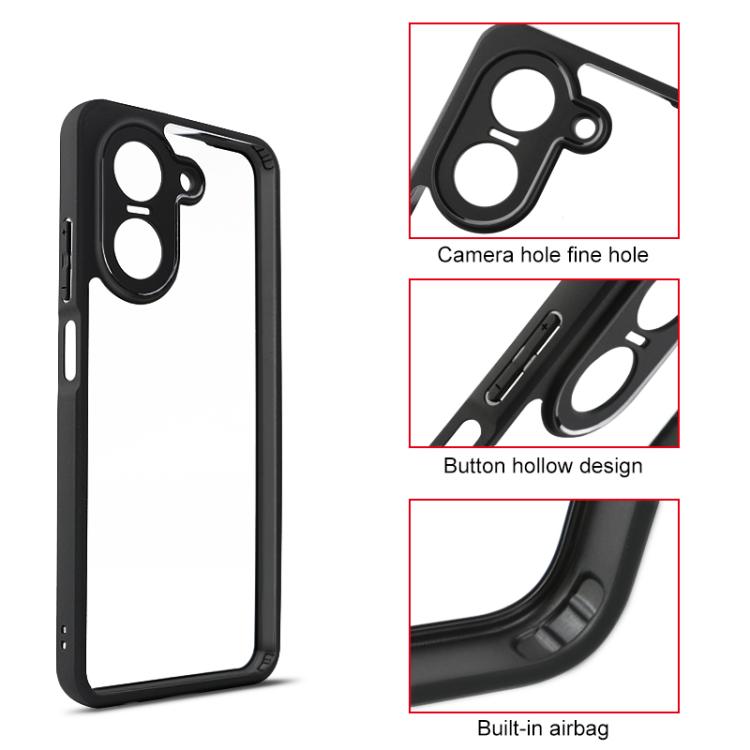 For Redmi A5 4G 171.7mm / Poco C71 Frosted TPU + Transparent PC Phone Case