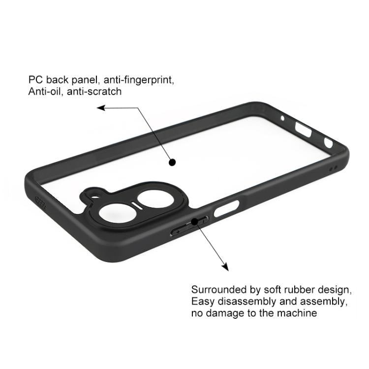 For Redmi A5 4G 171.7mm / Poco C71 Frosted TPU + Transparent PC Phone Case