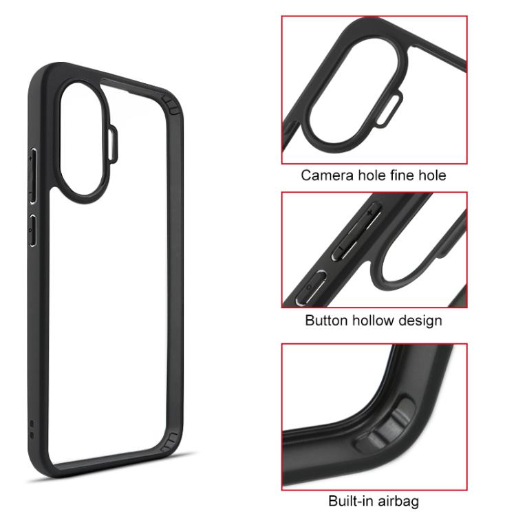 For Redmi Turbo 4 Pro / Poco F7 Frosted TPU + Transparent PC Phone Case