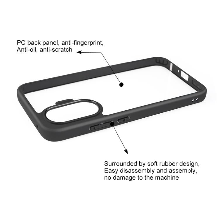 For Redmi Turbo 4 Pro / Poco F7 Frosted TPU + Transparent PC Phone Case