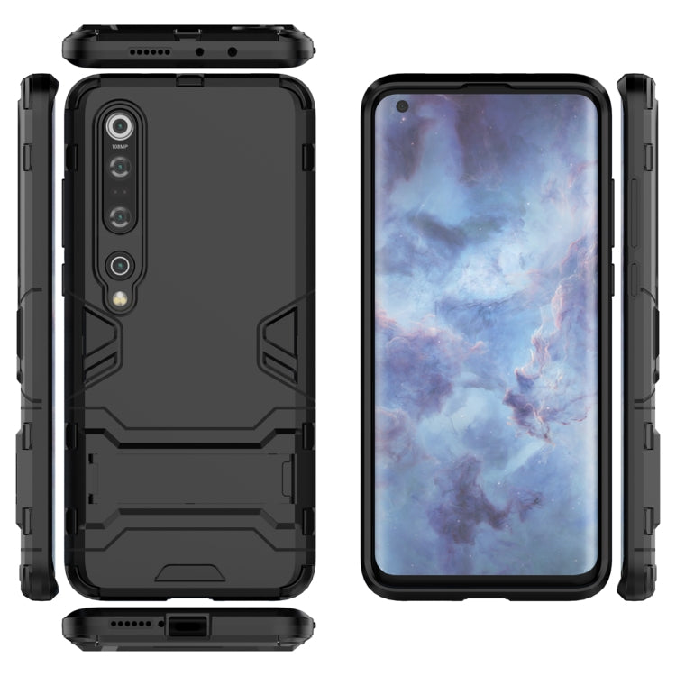 For Xiaomi Mi 10 Pro 5G PC + TPU Anti-fall Protective Case with Invisible Holder