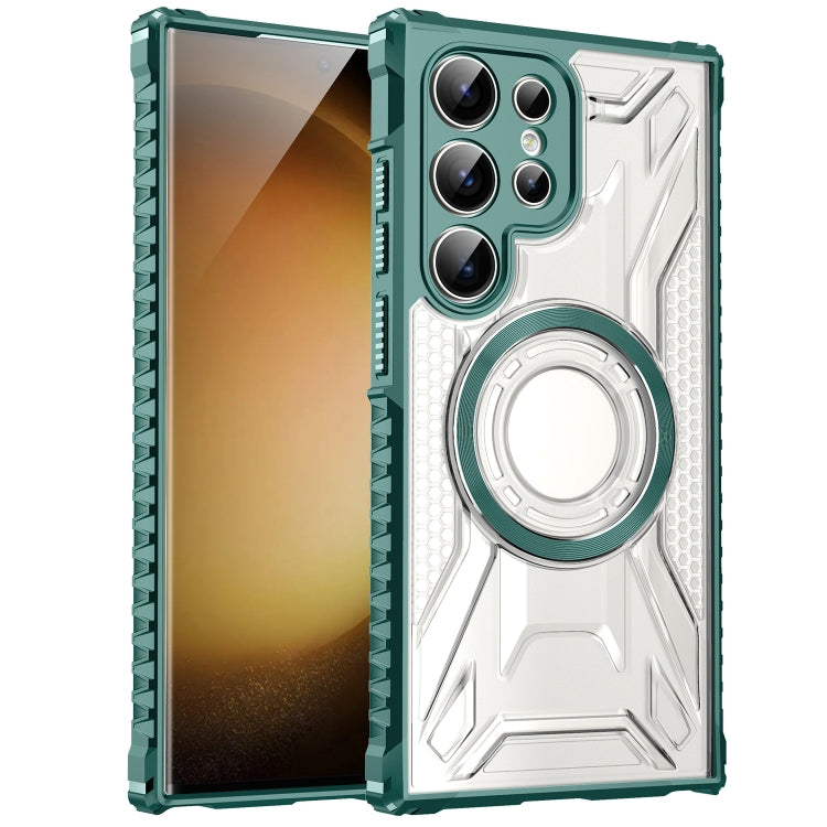 For Samsung Galaxy S24 Ultra 5G CD Texture Magsafe Phone Case