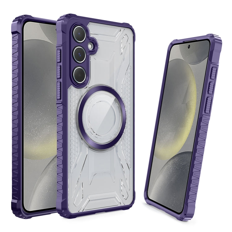 For Samsung Galaxy S24 5G CD Texture Magsafe Phone Case