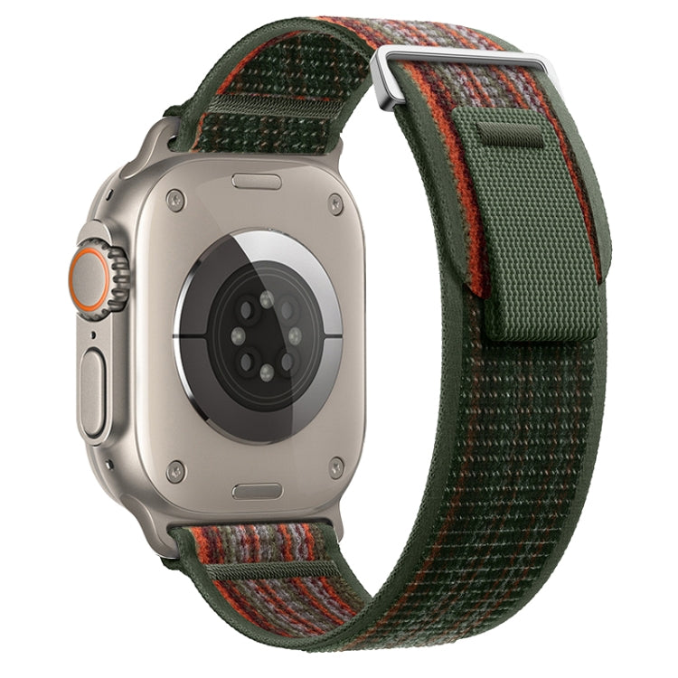 For Apple Watch Ultra 2 49mm Dual-Section Loop Nylon Watch Band