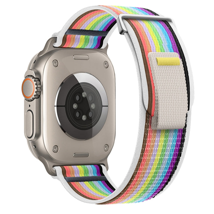For Apple Watch Ultra 2 49mm Dual-Section Loop Nylon Watch Band