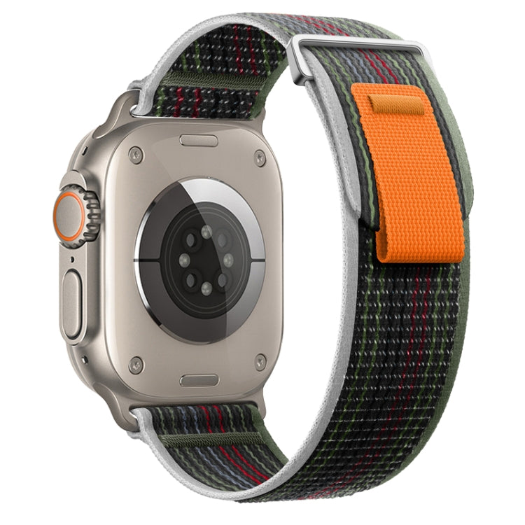 For Apple Watch Ultra 2 49mm Dual-Section Loop Nylon Watch Band