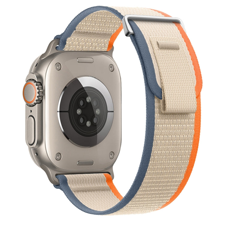 For Apple Watch Ultra 2 49mm Dual-Section Loop Nylon Watch Band