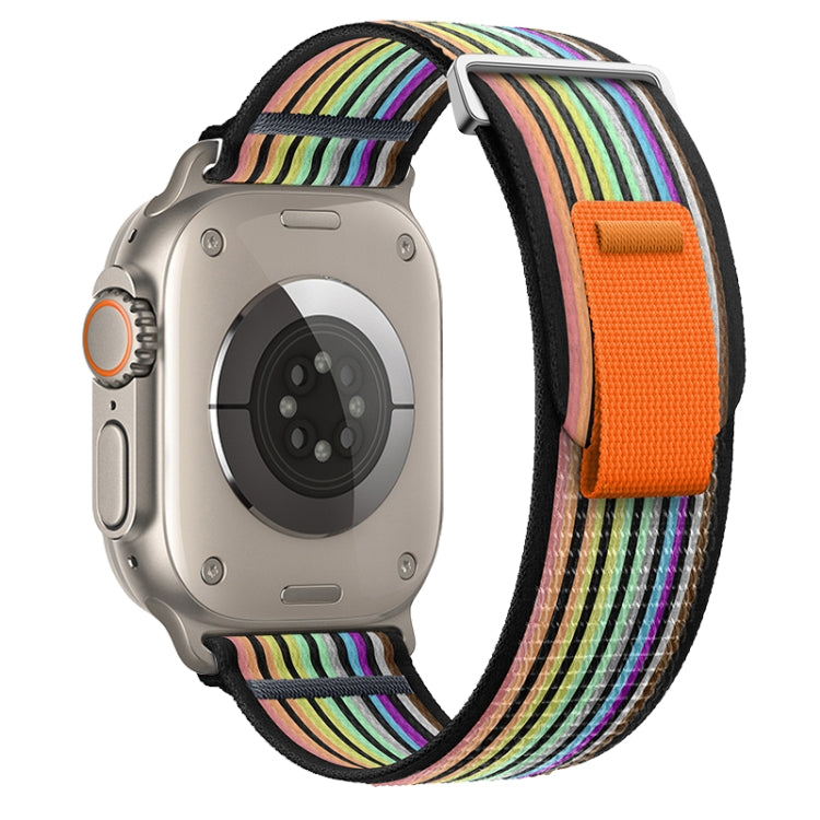 For Apple Watch Ultra 49mm Dual-Section Loop Nylon Watch Band