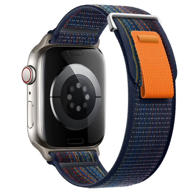For Apple Watch Series 8 45mm Dual-Section Loop Nylon Watch Band
