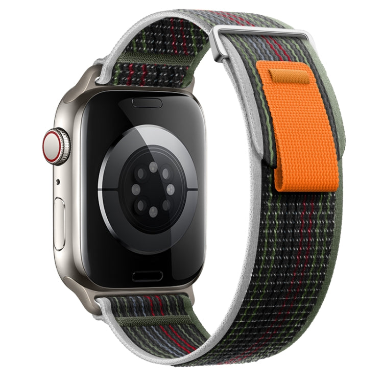For Apple Watch SE 2022 40mm Dual-Section Loop Nylon Watch Band