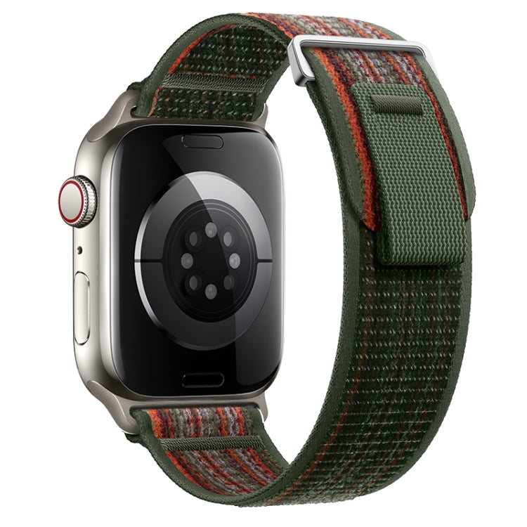 For Apple Watch Series 4 44mm Dual-Section Loop Nylon Watch Band