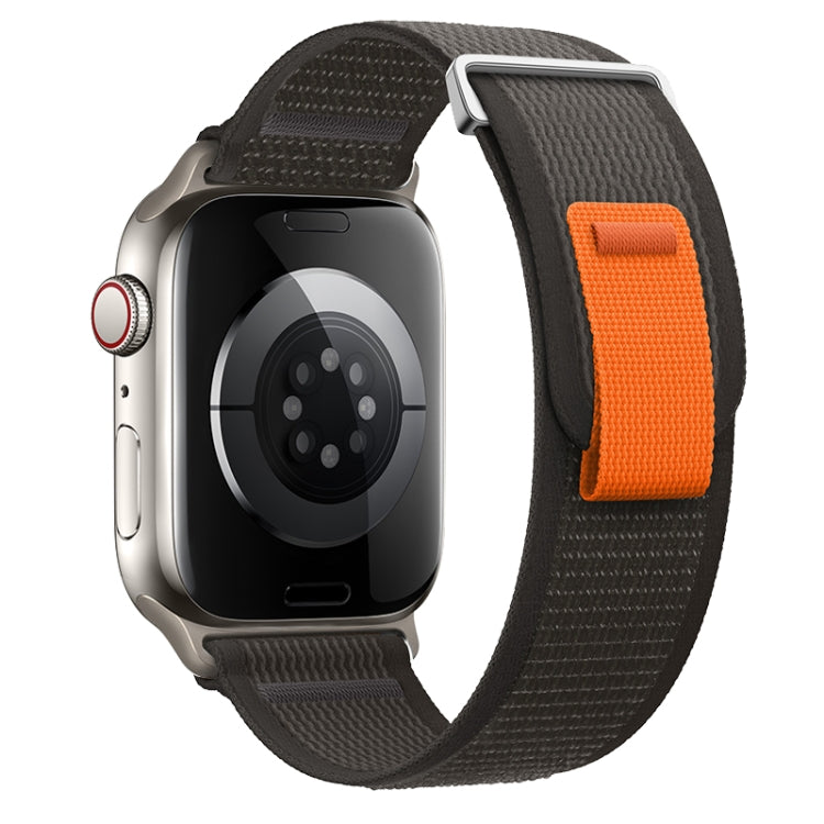 For Apple Watch Series 4 44mm Dual-Section Loop Nylon Watch Band