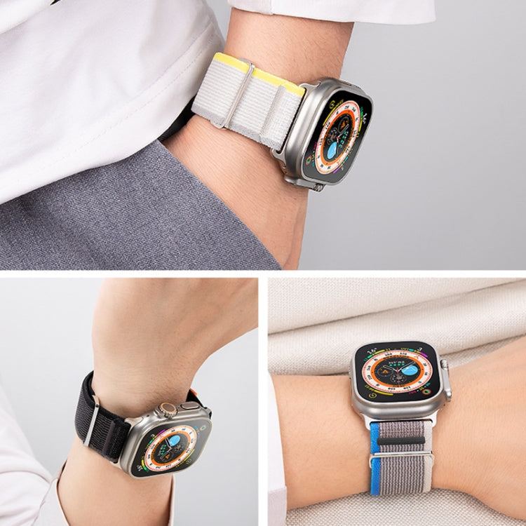 For Apple Watch Ultra 2 49mm Dual-Section Loop Nylon Watch Band