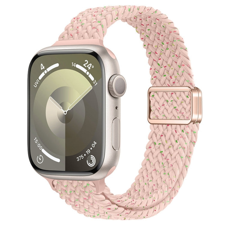 For Apple Watch Series 9 45mm Slim Magnetic Buckle Nylon Braided Watch Band