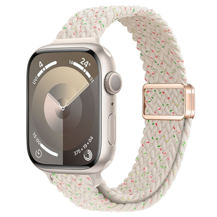 For Apple Watch Series 9 41mm Slim Magnetic Buckle Nylon Braided Watch Band