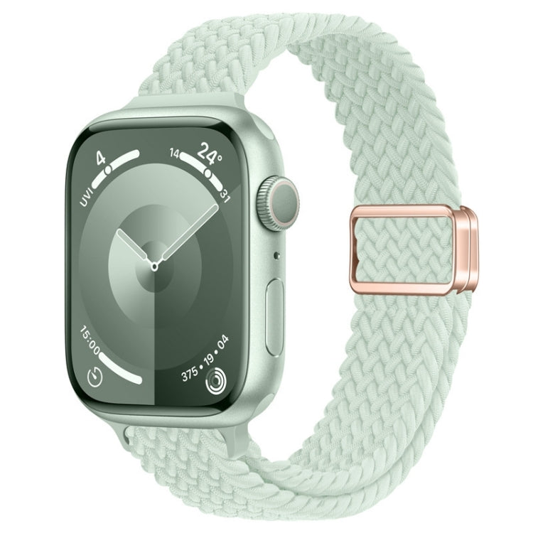 For Apple Watch Series 4 44mm Slim Magnetic Buckle Nylon Braided Watch Band