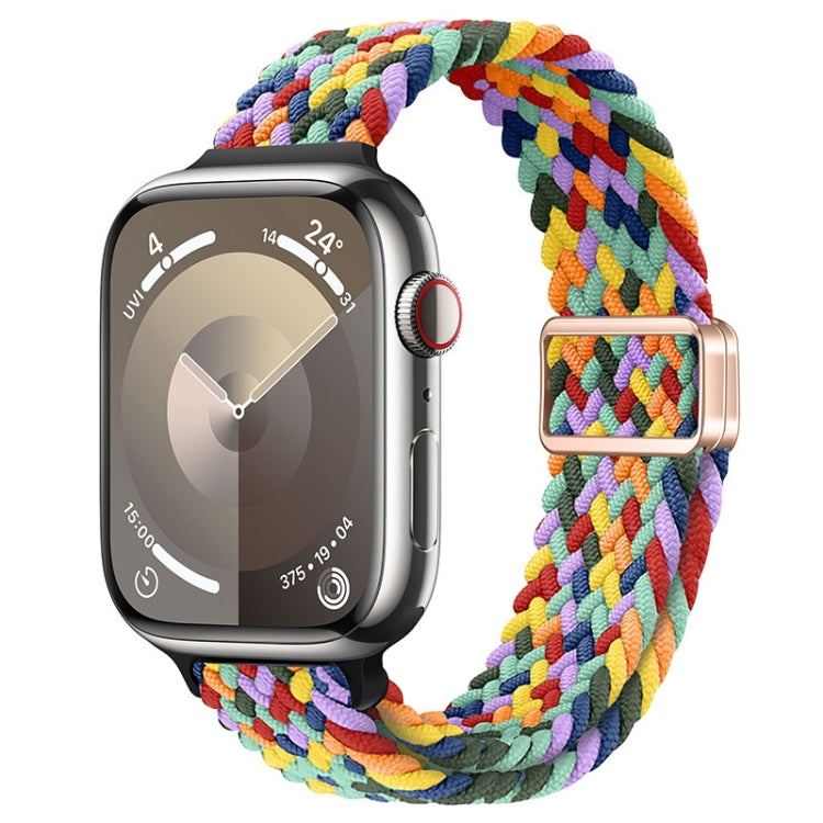 For Apple Watch Series 4 40mm Slim Magnetic Buckle Nylon Braided Watch Band