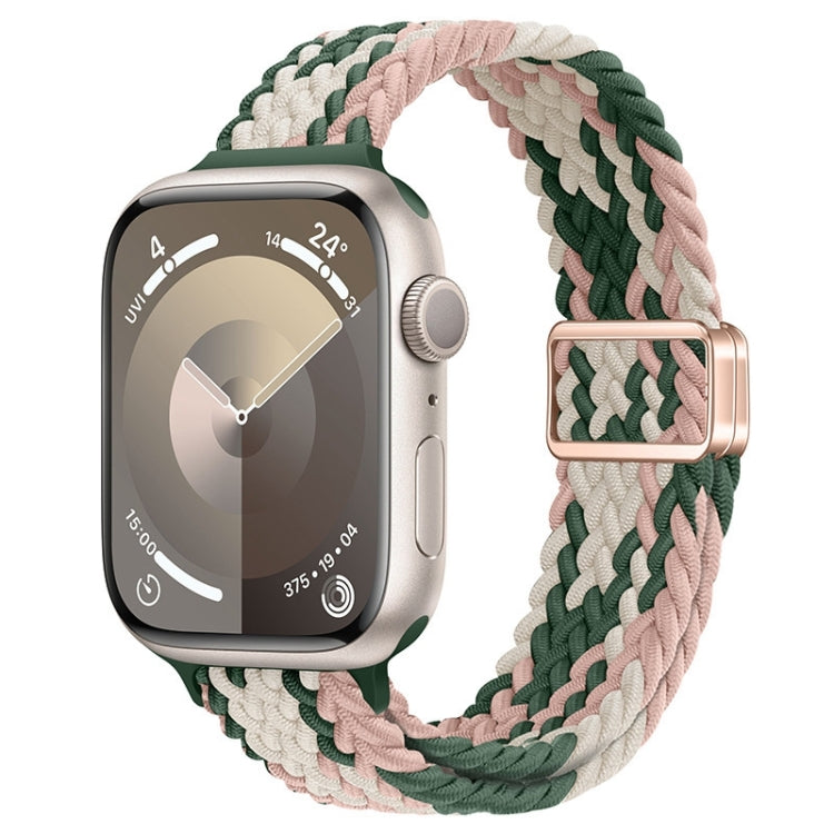 For Apple Watch Series 4 40mm Slim Magnetic Buckle Nylon Braided Watch Band