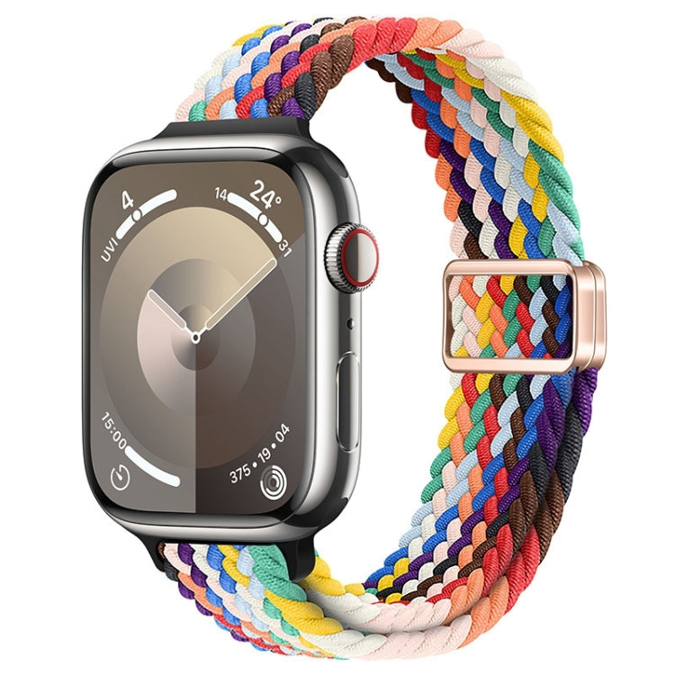 For Apple Watch Series 4 40mm Slim Magnetic Buckle Nylon Braided Watch Band