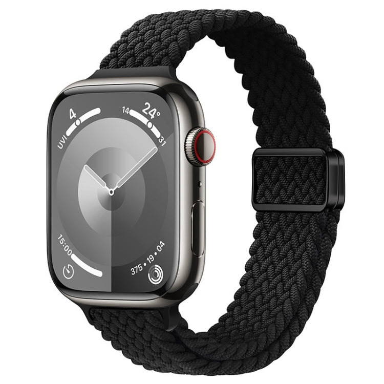 For Apple Watch Series 3 38mm Slim Magnetic Buckle Nylon Braided Watch Band
