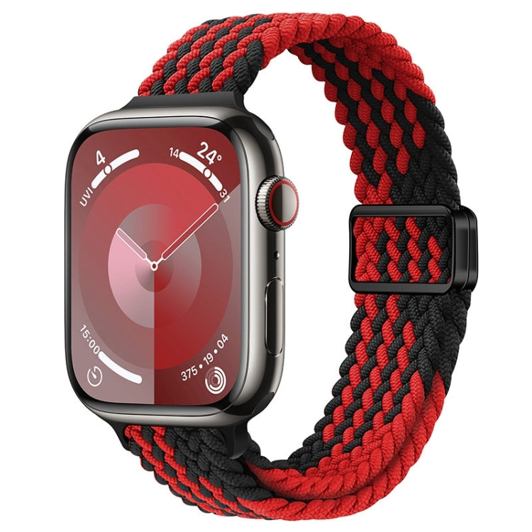 For Apple Watch Series 3 42mm Slim Magnetic Buckle Nylon Braided Watch Band