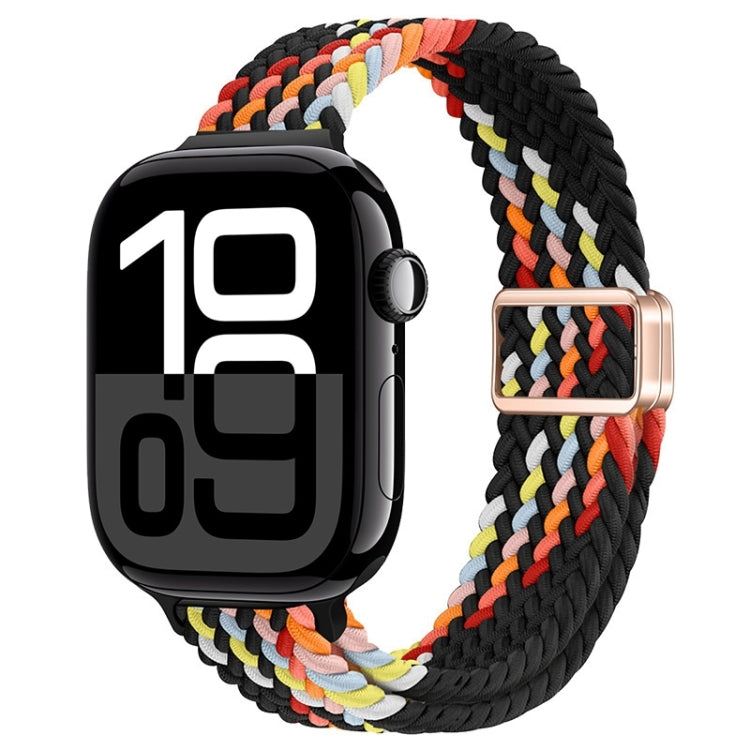 For Apple Watch Series 10 42mm Slim Magnetic Buckle Nylon Braided Watch Band