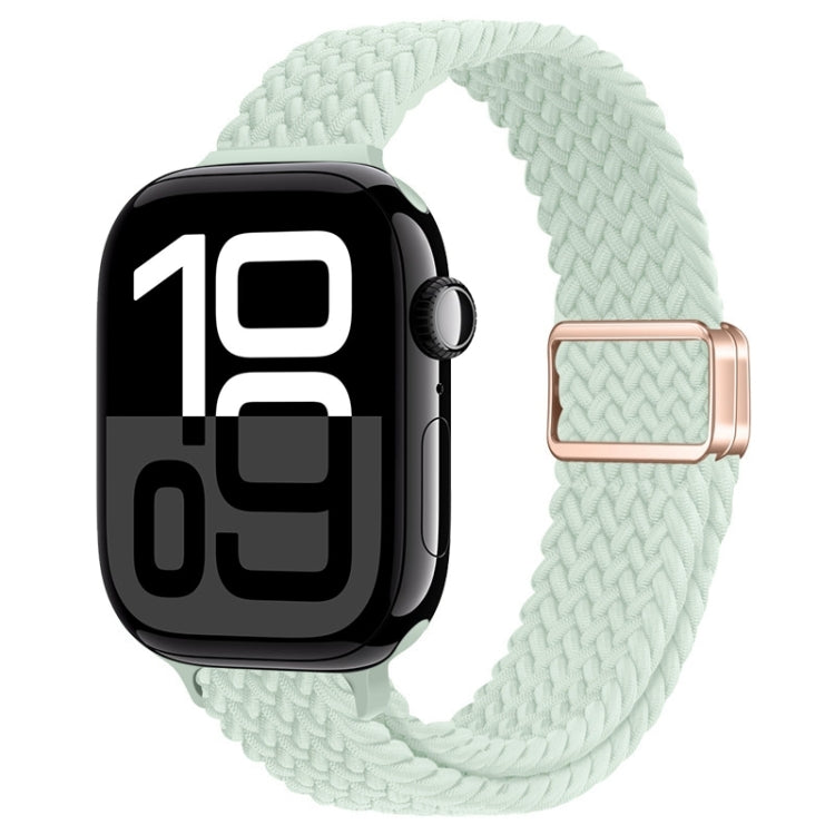 For Apple Watch Series 10 46mm Slim Magnetic Buckle Nylon Braided Watch Band