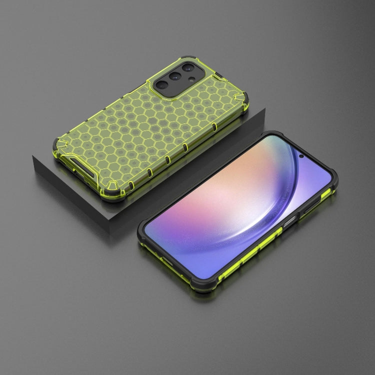 For Samsung Galaxy M35 5G Shockproof Honeycomb PC + TPU Protective Phone Case