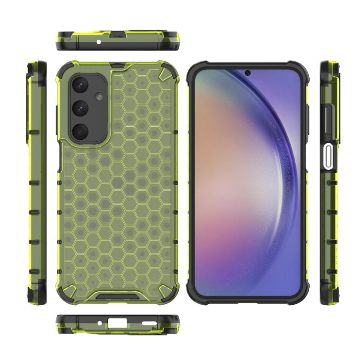 For Samsung Galaxy M35 5G Shockproof Honeycomb PC + TPU Protective Phone Case