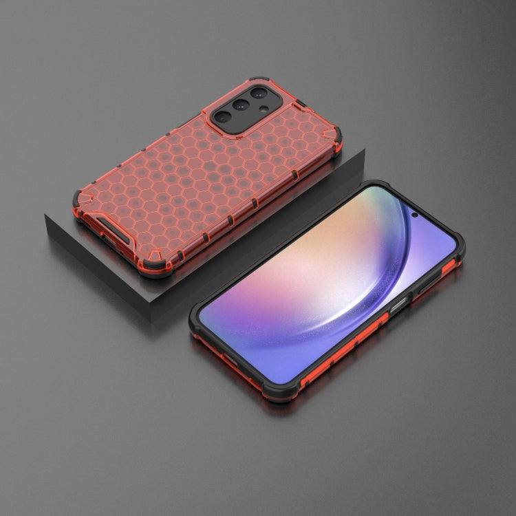 For Samsung Galaxy M35 5G Shockproof Honeycomb PC + TPU Protective Phone Case