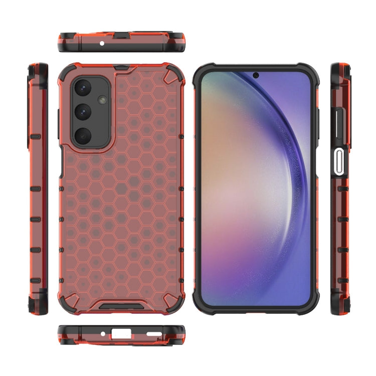 For Samsung Galaxy M35 5G Shockproof Honeycomb PC + TPU Protective Phone Case