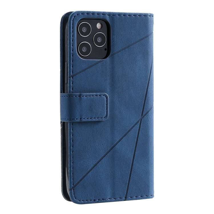 For iPhone 12 / 12 Pro Skin Feel Splicing Horizontal Flip Leather Case with Holder & Card Slots & Wallet & Photo Frame