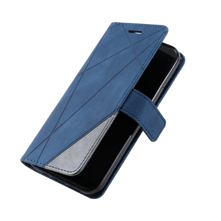 For iPhone 12 / 12 Pro Skin Feel Splicing Horizontal Flip Leather Case with Holder & Card Slots & Wallet & Photo Frame