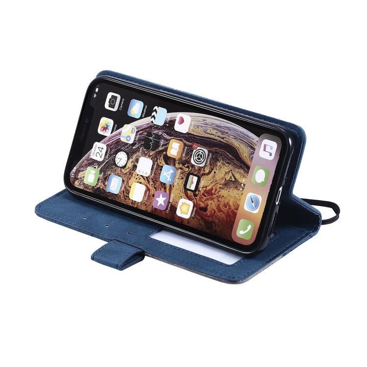 For iPhone XR Skin Feel Splicing Horizontal Flip Leather Case with Holder & Card Slots & Wallet & Photo Frame